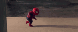 Funny Cute Little Spiderman Dance Animation GIF