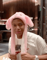 Funny Cute Wide Smile Kylian Mbappe Plays Headdress GIF