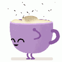 Funny Dancing Cup Of Coffee GIF