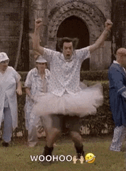 Funny Dancing Jim Carey Tulle Skirt Woohoo GIF