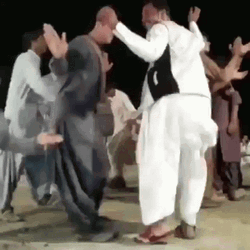 Funny Dancing Middle-Eastern Happy Crowd Celebrating GIF