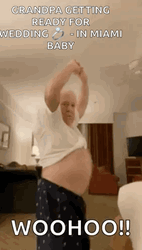 Funny Dancing Old Grandpa Woohoo GIF