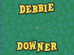 Funny Debbie Downer Smirk GIF