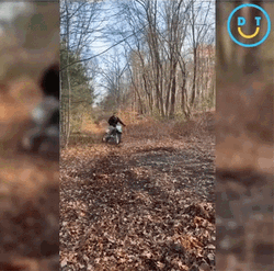 Funny Dirt Bike Mud Slide Fail GIF