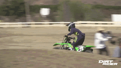Funny Dirt Bike Quick Lift Off Fail GIF