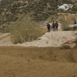 Funny Dirt Bike Side Gliding Fail GIF