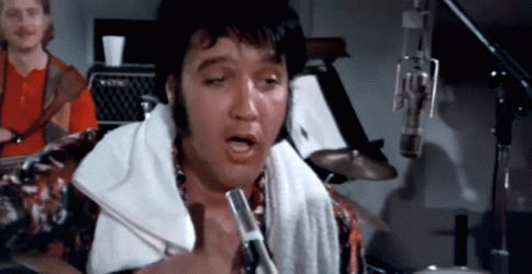 Funny Elvis Presley Falling From Chair GIF