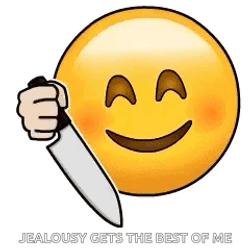 Funny Emoji Wielding Knife GIF