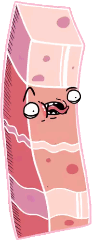 Funny Face Bacon Sticker