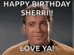 Funny Face Man Saying Happy Birthday Sherri GIF