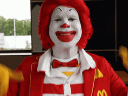 Funny Face Ronald Mcdonald GIF