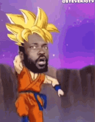 Funny Face Super Saiyan Meme GIF