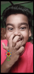 Funny Faces Indian Boy