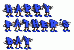 Funny Fathers Day Dancing Letters GIF