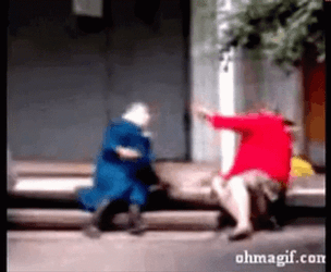 Funny Fight GIF