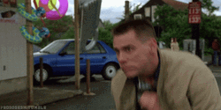 Funny Fight Shadow Boxing Jim Carrey GIF