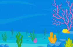Funny Fish Swimming Blobbot Pink GIF