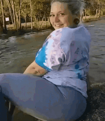Funny Flirty Girl People Falling GIF