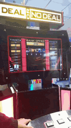 Funny Friends Playing Deal Or No Deal Arcade GIF