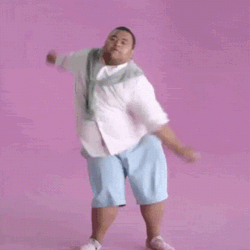 Funny Gay Dance Pink Background