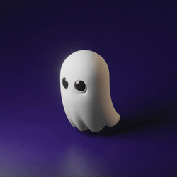 Funny Ghost Big Eyes GIF