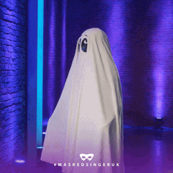 Funny Ghost Looking Around GIF