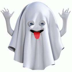 Funny Ghost Tongue Out GIF
