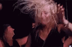 Funny Girl Making Faces Party Hard GIF