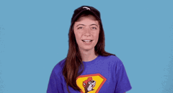 Funny Girl Winky Face Bleh  GIF
