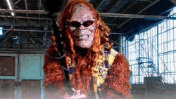 Funny Glitching Hairy Sasquatch GIF