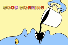 Funny Good Morning Drinking And Spilling Coffee GIF