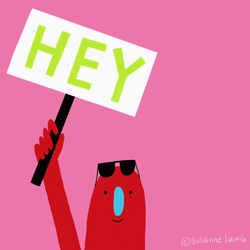 Funny Good Morning Happy Friday Pink Monster GIF