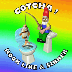 Funny Gotcha Hook Line And Sinker GIF