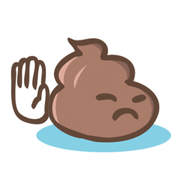 Funny Grumpy Poop Emoji GIF