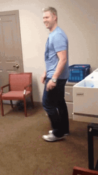 Funny Guy Dancing Running Man GIF