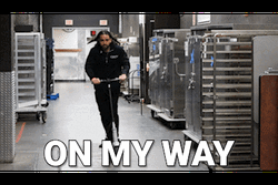 Funny Guy Riding Scooter To Work GIF