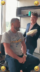 Funny Guy With Pie In The Face Prank GIF