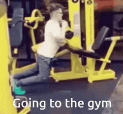 Funny Gym Newbie Work Out Fail GIF
