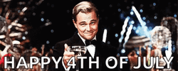 Funny Happy 4Th Of July Leonardo DiCaprio GIF