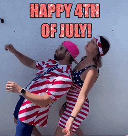 Funny Happy 4Th Of July Limbo Rock GIF