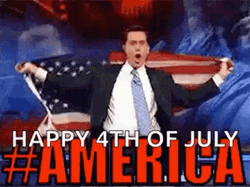Funny Happy 4Th Of July Stephen Colbert GIF