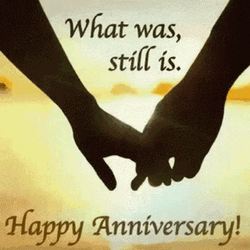 Funny Happy Anniversary Holding Hands GIF