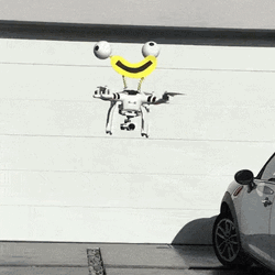 Funny Happy Flying Drone GIF