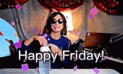 Funny Happy Friday Confetti Aidan GIF