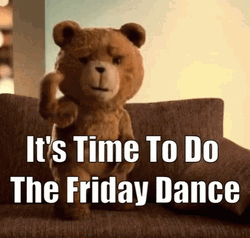 Funny Happy Friday Cute Bear Dance GIF