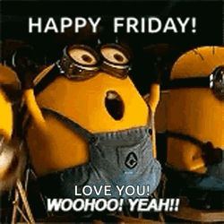 Funny Happy Friday Minions Love You GIF