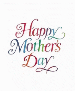 Funny Happy Mothers Day Animated Hearts GIF