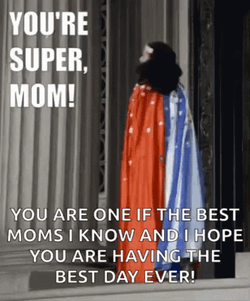 Funny Happy Mothers Day Wonder Woman GIF