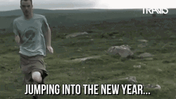 Funny Happy New Year Jumping Off A Cliff GIF