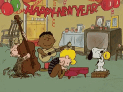 Funny Happy New Year The Peanuts GIF